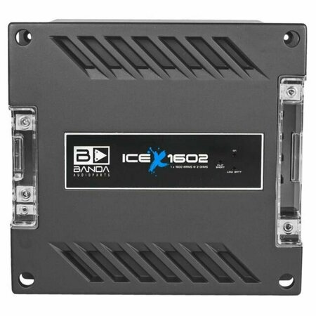 BANDA 1600W 2 Ohm Car Audio Amplifier, Red ICEX1600.2RED